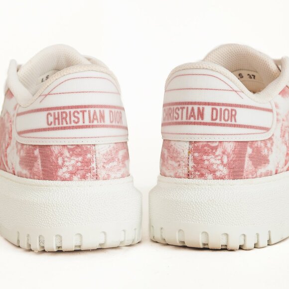 Dior Addict Framboise Toile de Jouy Neoprene Low-Top Sneakers - Picture 10 of 13